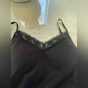 No Boundaries Black Lace Trim junior size small